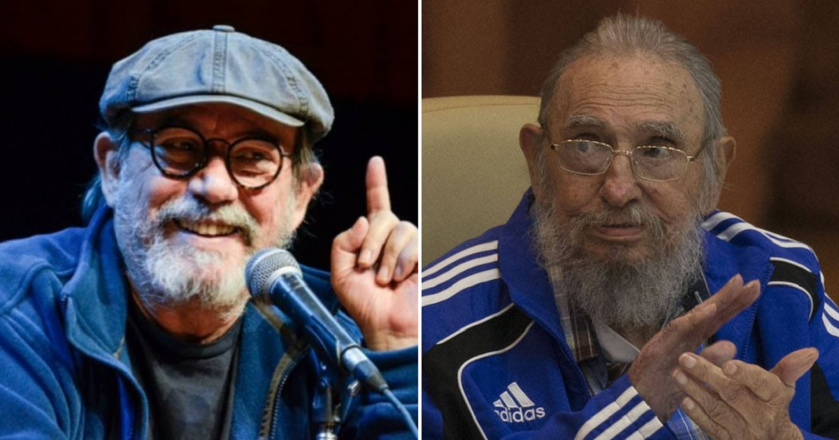 Silvio Rodríguez y Fidel Castro. © Cubadebate