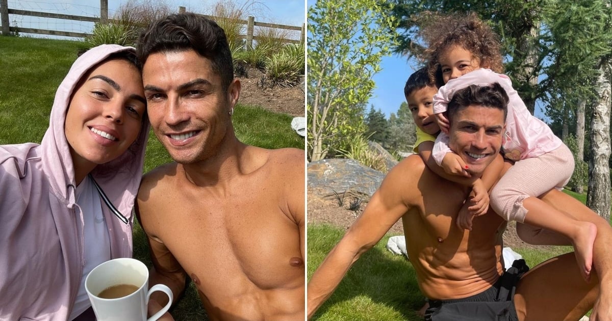 Georgina Rodríguez y Cristiano Ronaldo junto a sus hijos © Instagram / Georgina Rodríguez