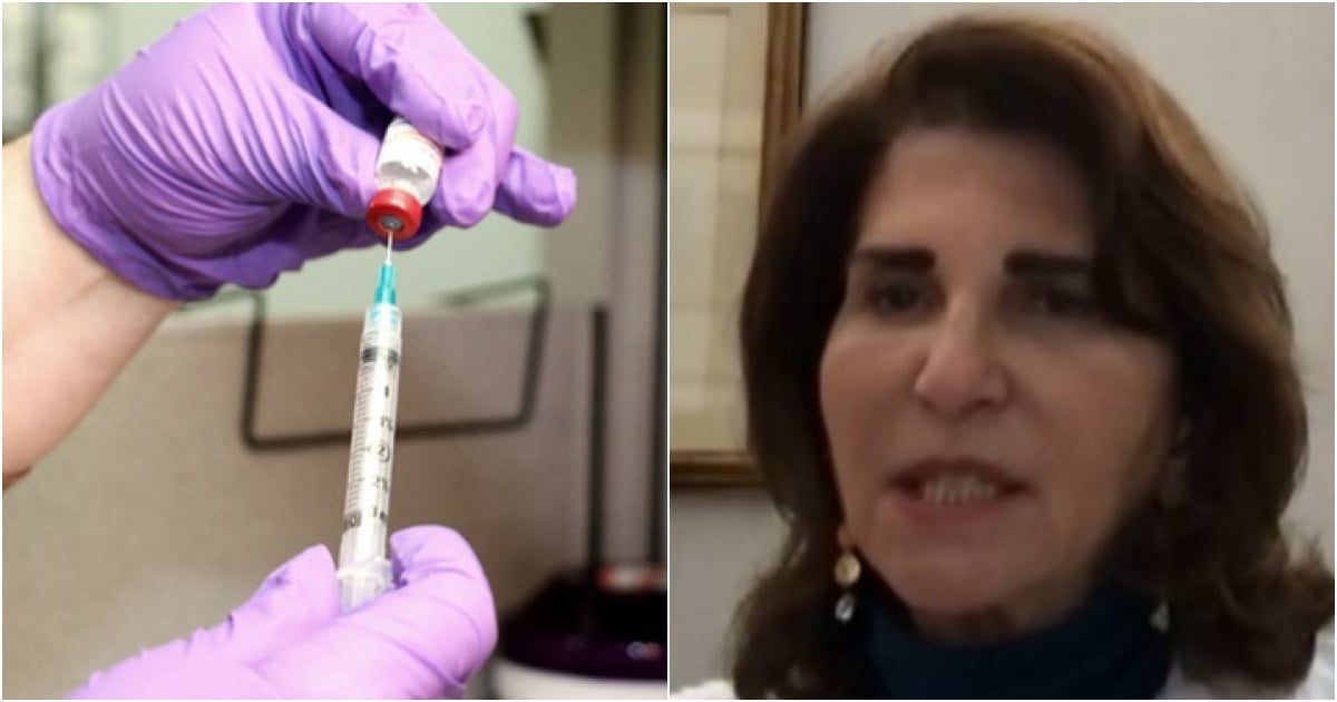 Vacunación en EE.UU. / Doctora Linda Marraccini © health.mil / Captura de imagen en nbcmiami