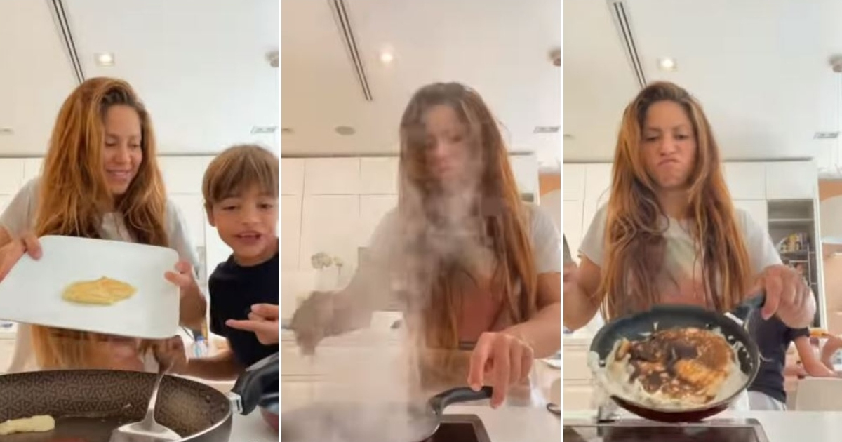 Shakira prepara pancakes para sus hijos © Instagram / Shakira