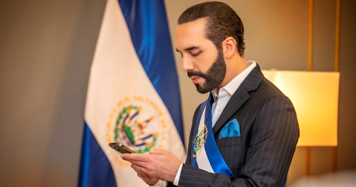 El presidente de El Salvador, Nayib Bukele © Twitter / Nayib Bukele