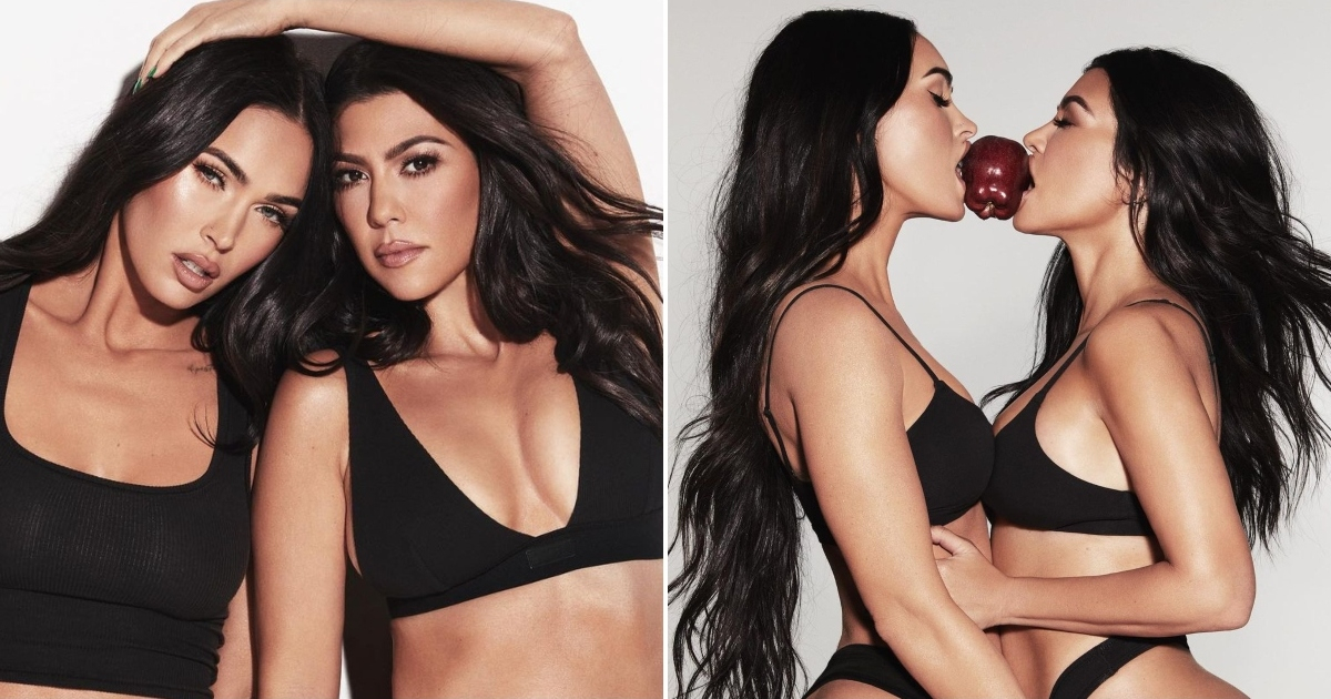 Megan Fox Kourtney Kardashian SKIMS Underwear Campaign