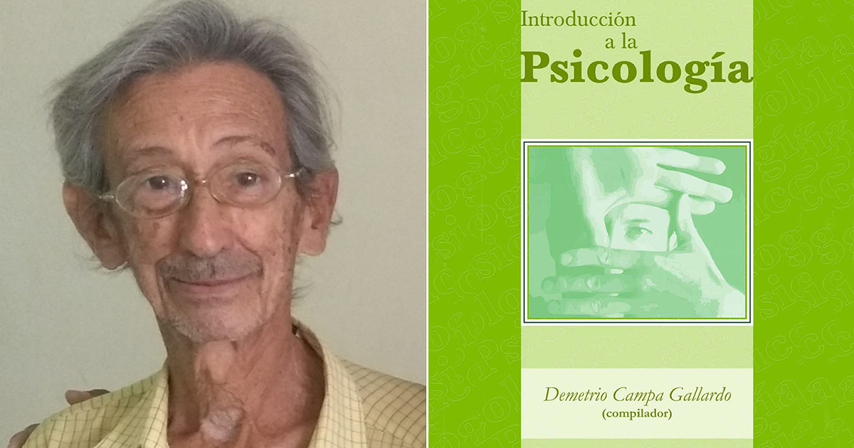 Demetrio Campa / Portada de su libro Introducción a la Psicología © Facebook / Centro de Orientación y Atención Psicológica "Alfonso Bernal del Riesgo"