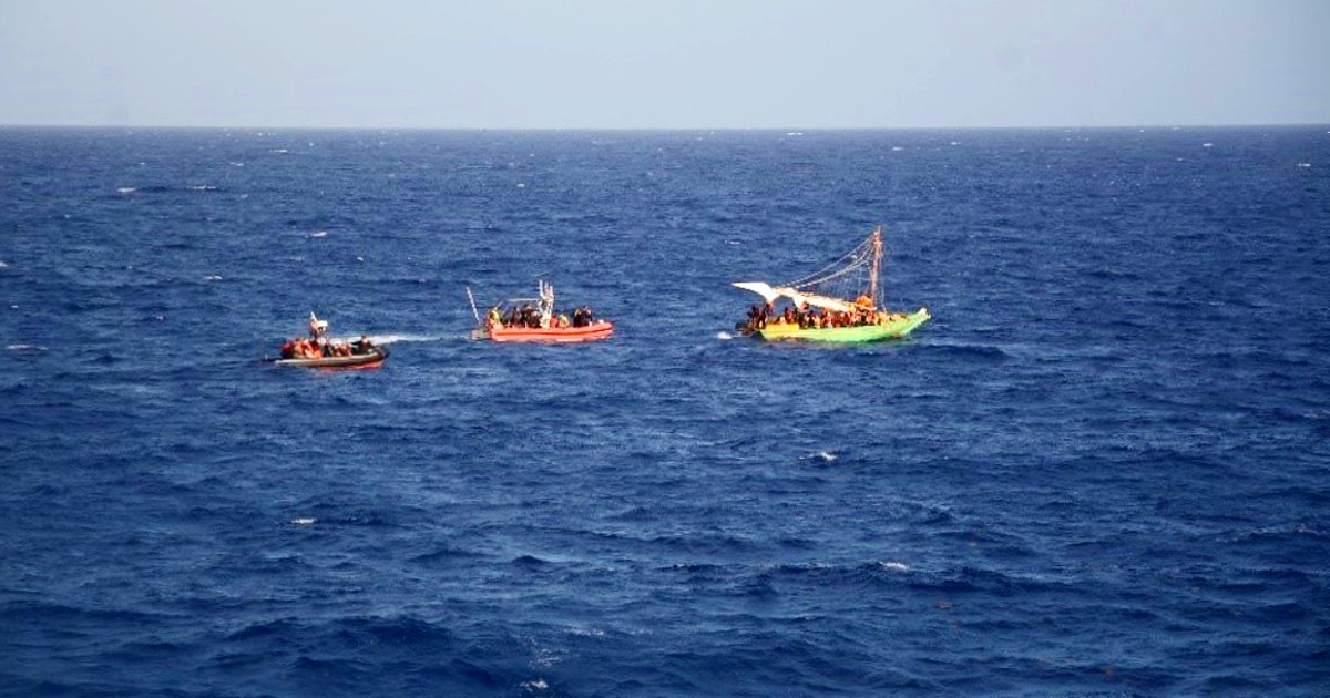 Migrantes haitianos interceptados por la USCG y devueltos a su país © USCG