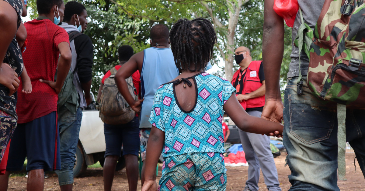 Migrantes haitianos en Panamá © Twitter / Susana Arroyo B.