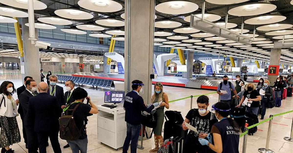 Llegadas de viajeros al aeropuerto de Madrid © Aeropuerto Adolfo Suárez-Madrid-Barajas/ Facebook