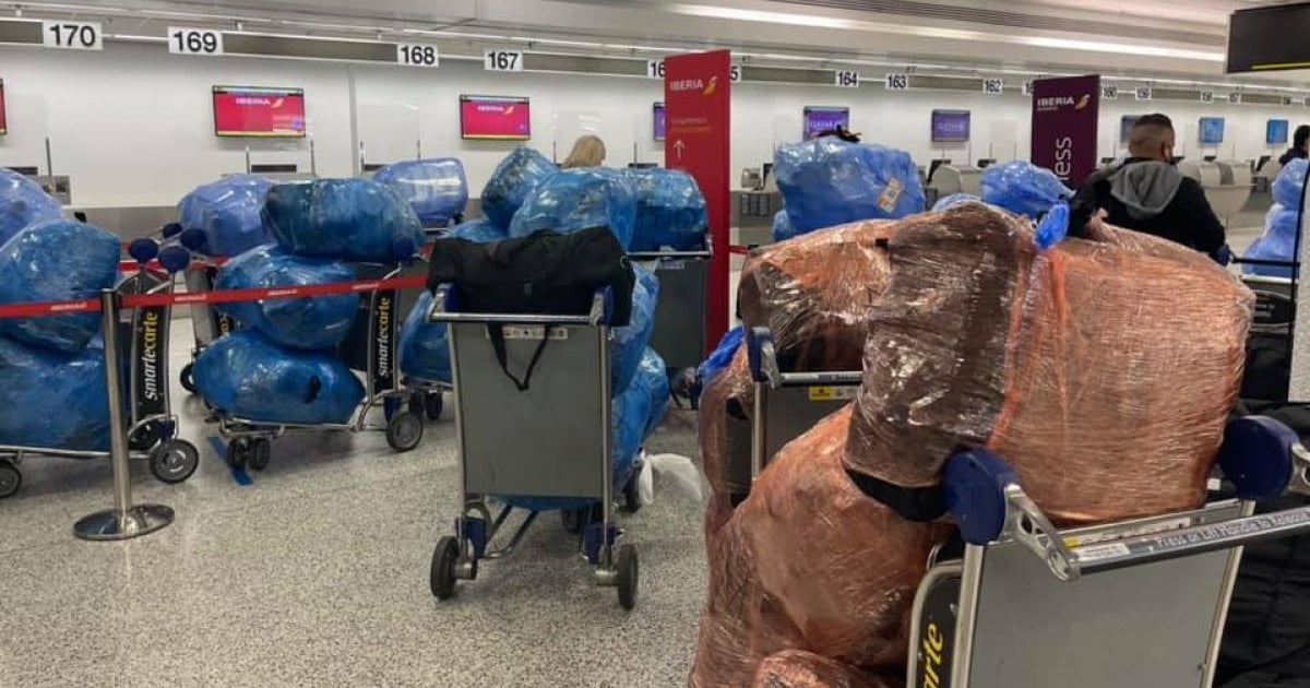 Gran volumen de equipaje de viajeros de EE.UU. a Cuba © Facebook / Alexis Boentes