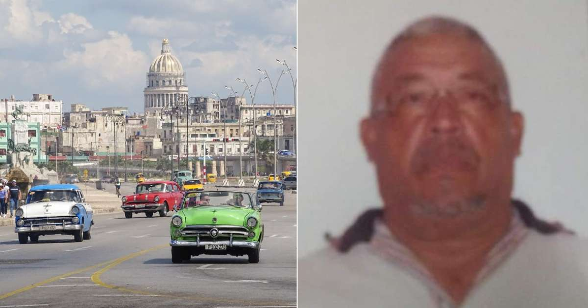 Taxis en La Habana (imagen de referencia) y Luis German Fuente Fuente © CiberCuba y Odette Valdés Durán/ Facebook