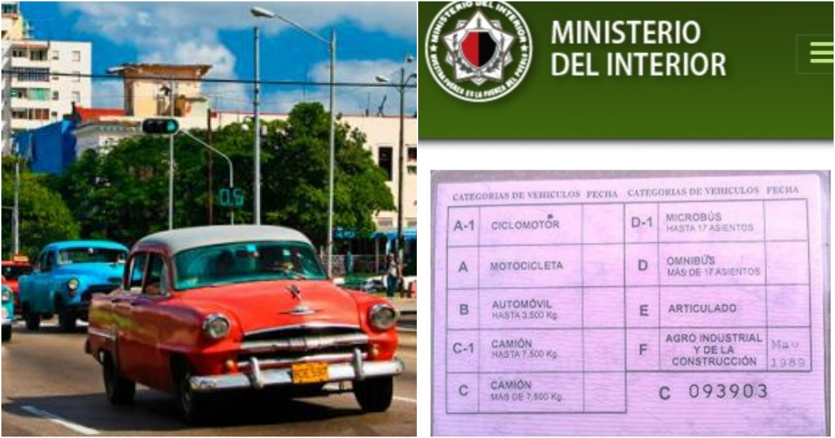 Trámites de registro de vehículos y licencia de conducción en Cuba © Granma/Twitter MININT