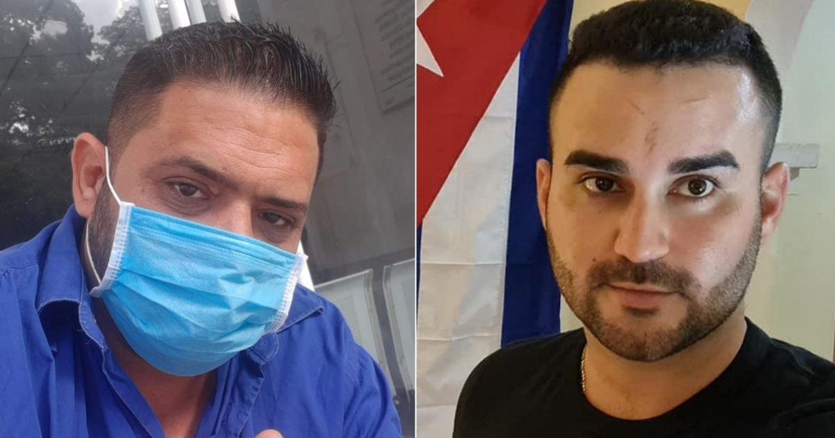 Médicos cubanos Alexander Figueredo (i)y Manuel Guerra (d) © Facebook / Alexander Figueredo y Manuel Guerra