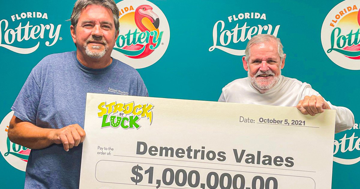 Demetrio Valaes gana premio en la Lotería de Florida © Twitter / Florida Lottery @floridalottery