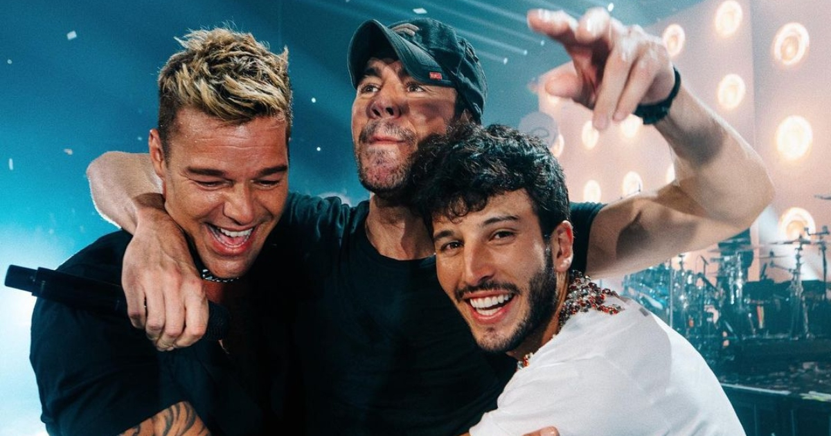 Ricky Martin, Enrique Iglesias y Sebastian Yatra © Instagram / Sebastian Yatra