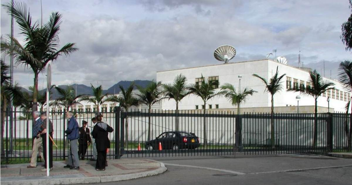 Embajada de EE.UU. en Bogotá © Foto © Azteca Noticias