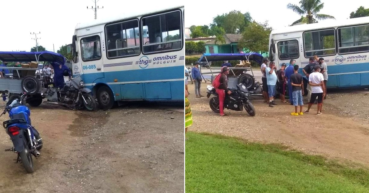 Imágenes del accidente © Facebook / Accidente Buses & Camiones
