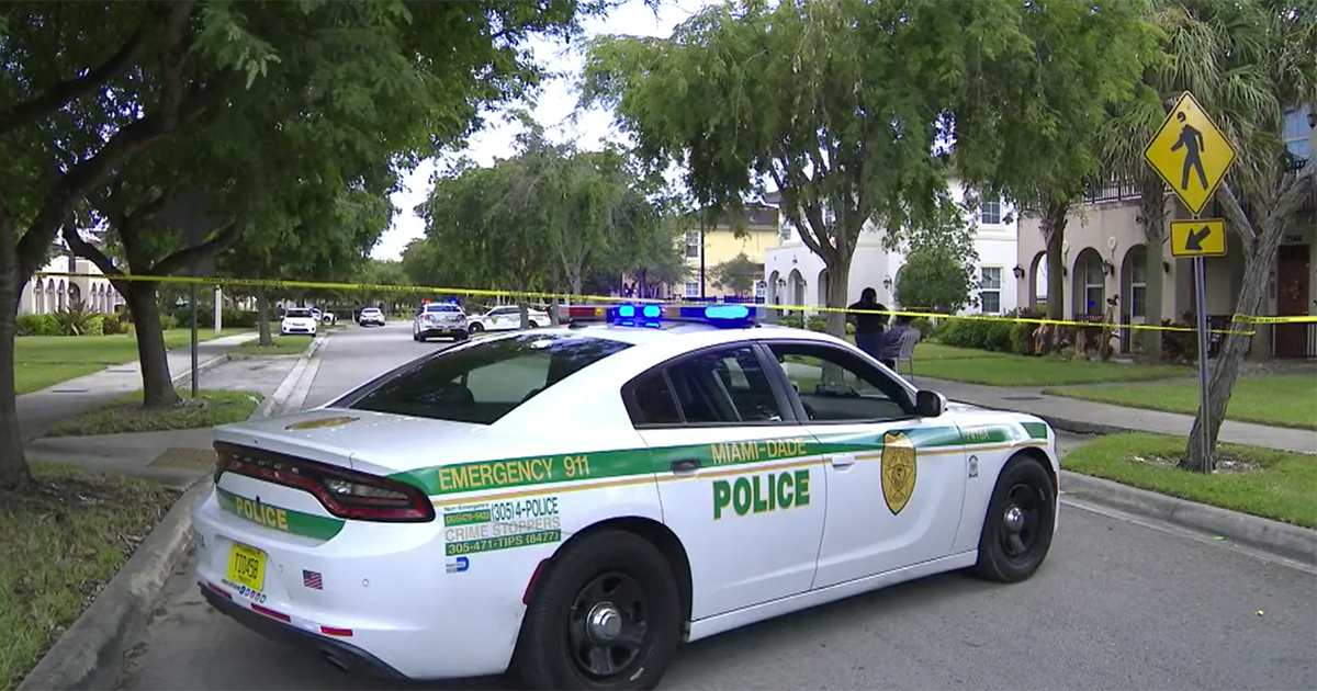 Policía de Miami-Dade en la escena del hecho © Local 10 / Captura de video