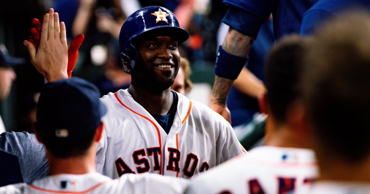 A Yordan le tocó lidiar con un fenómeno. © Houston Astros/Twitter.