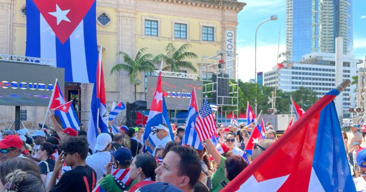 Manifestación de cubanos en Miami /11J / (imagen de archivo) © CiberCuba