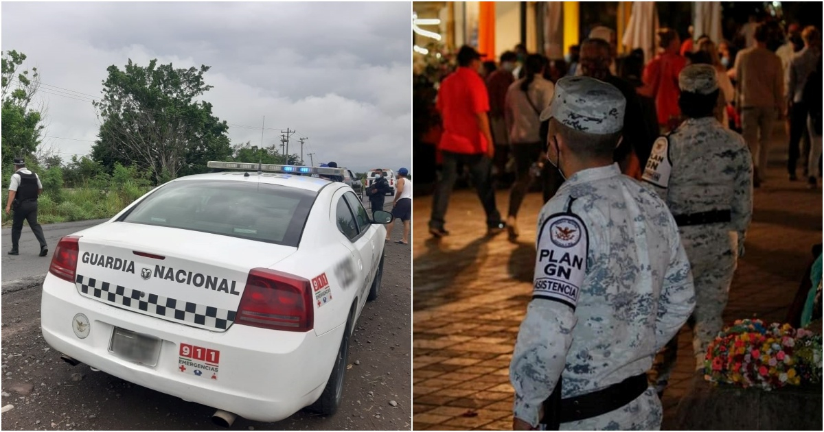 Migrante cubano grave por incidente con Guardia Nacional de México. © Facebook/Guardia Nacional México
