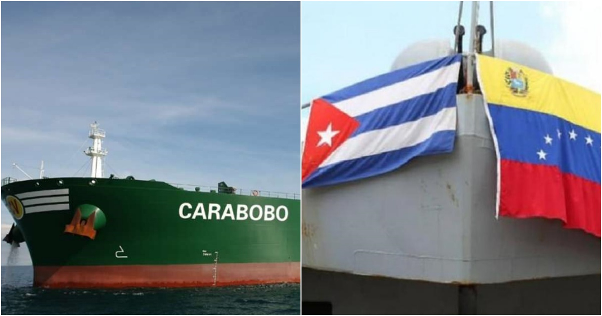 Exportaciones de petróleo a Cuba desde Venezuela. © PDVSA