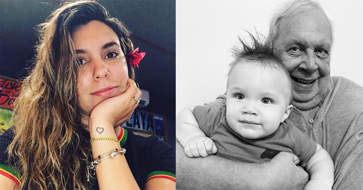 María Karla Rivero / Raúl Rivero con si nieto Iré © Instagram de la artista