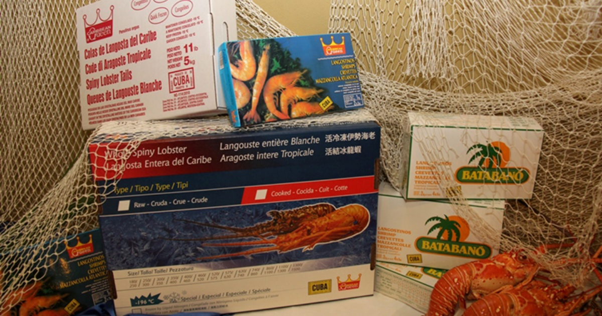 Algunos de los productos del mar que Cuba exporta (referencia) © Caribex