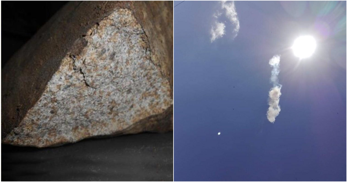 Meteorito encontrado en Santiago de Cuba y caída de meteorito en Viñales © Cubadebate -Twitter/Juventud Técnica