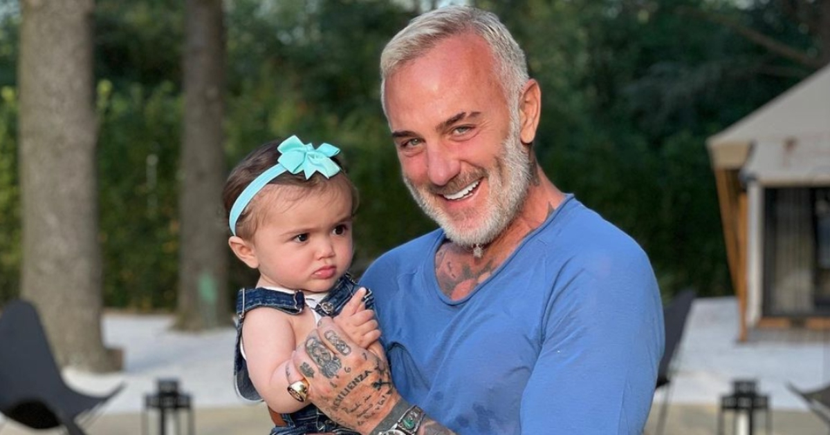 Gianluca Vacchi con su hija Blu Jerusalema © Instagram / Gianluca Vacchi