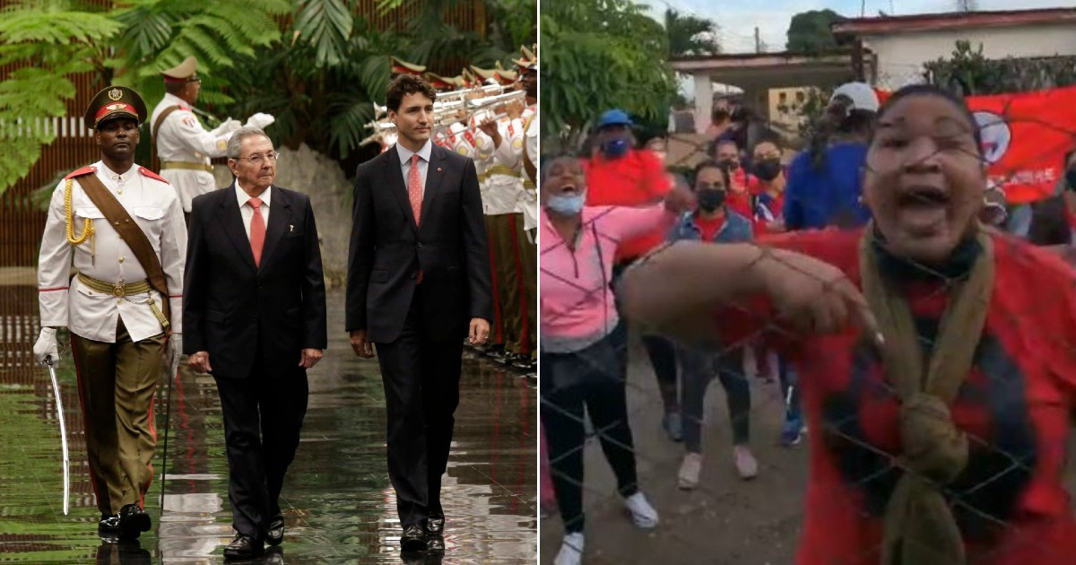 Visita del primer ministro Justin Trudeau a Cuba y acto de repudio contra moderadora de Archipiélago © cuba-si.ch - Facebook / Dayli González