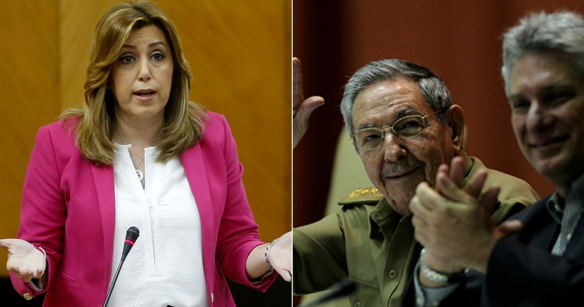 Susana Díaz, Raúl Castro y Miguel Díaz-Canel © Junta de Andalucía - Cubadebate