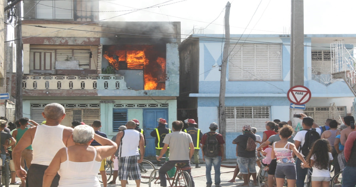 Incendio en vivienda en Bayamo © Facebook/Ismael González González
