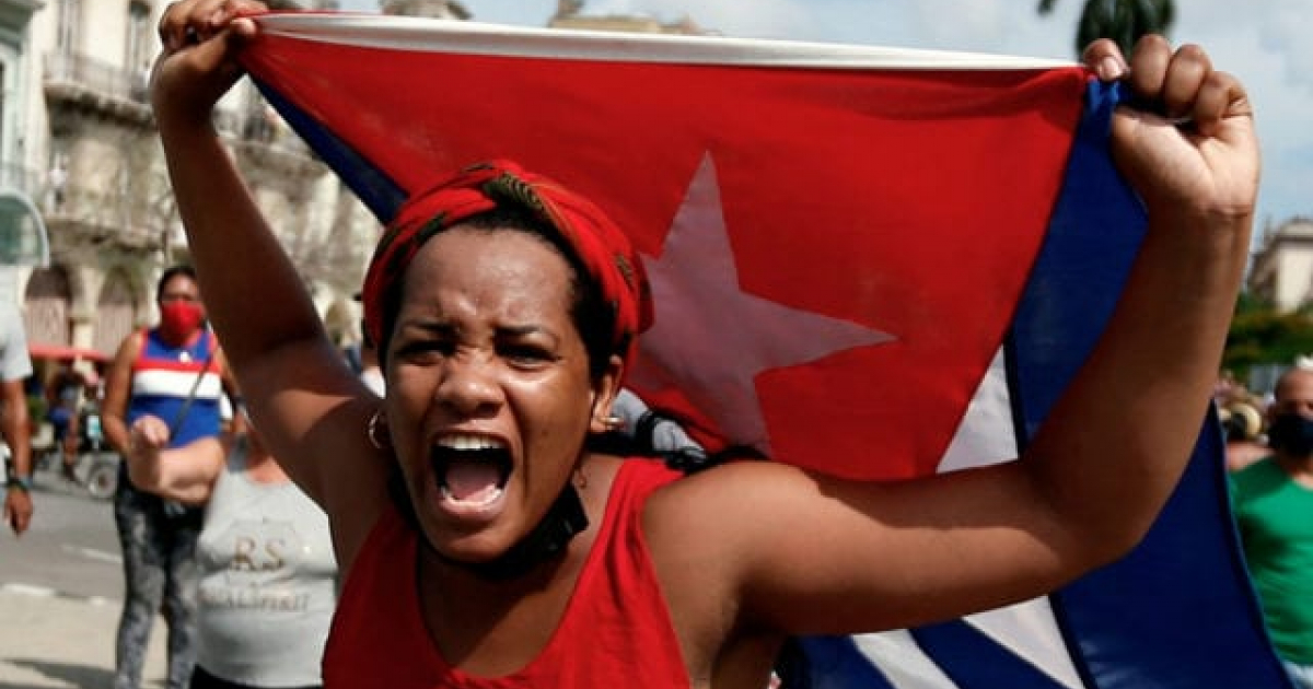 Protestas en La Habana © Ernesto Mastracusa / EFE