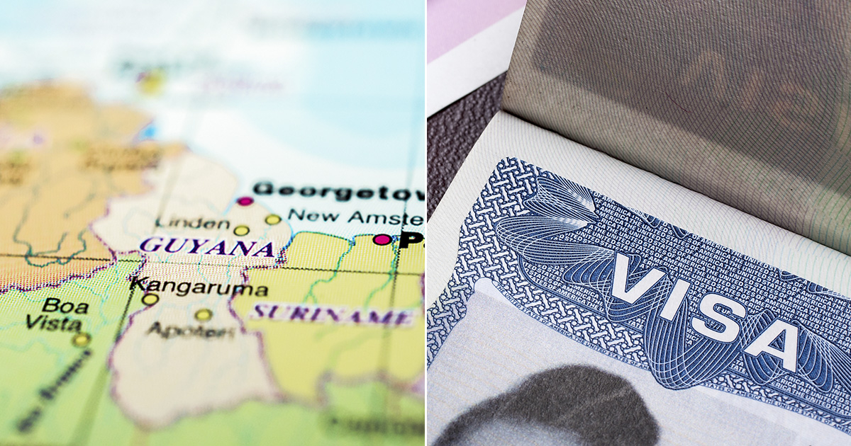 Solicitud de visas a EE.UU. en Guyana (imagen de referencia) © Collage CiberCuba