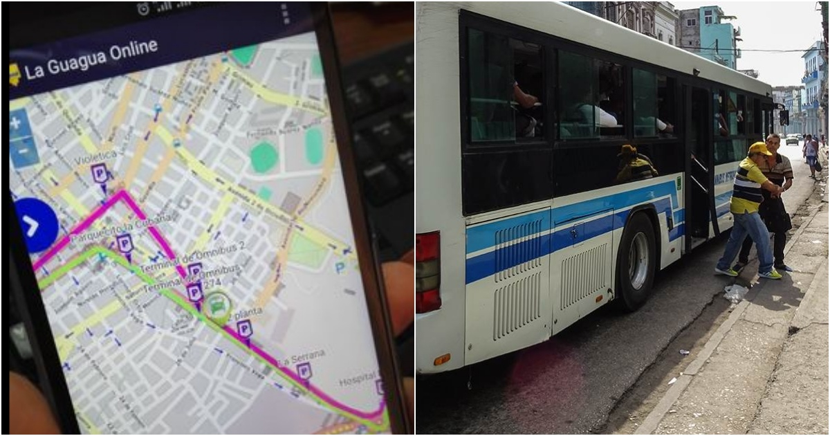 Aplicación móvil para ver recorrido de ómnibus © Facebook/GDAI Las Tunas/Cibercuba