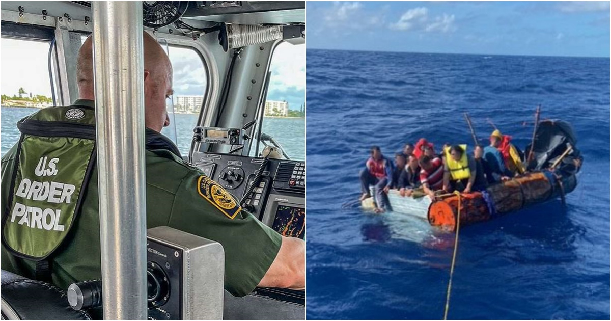 Guardia Costera de EE.UU. repatria a otros 18 balseros © Twitter / Chief Patrol Agent Thomas G. Martin/USCGSoutheast