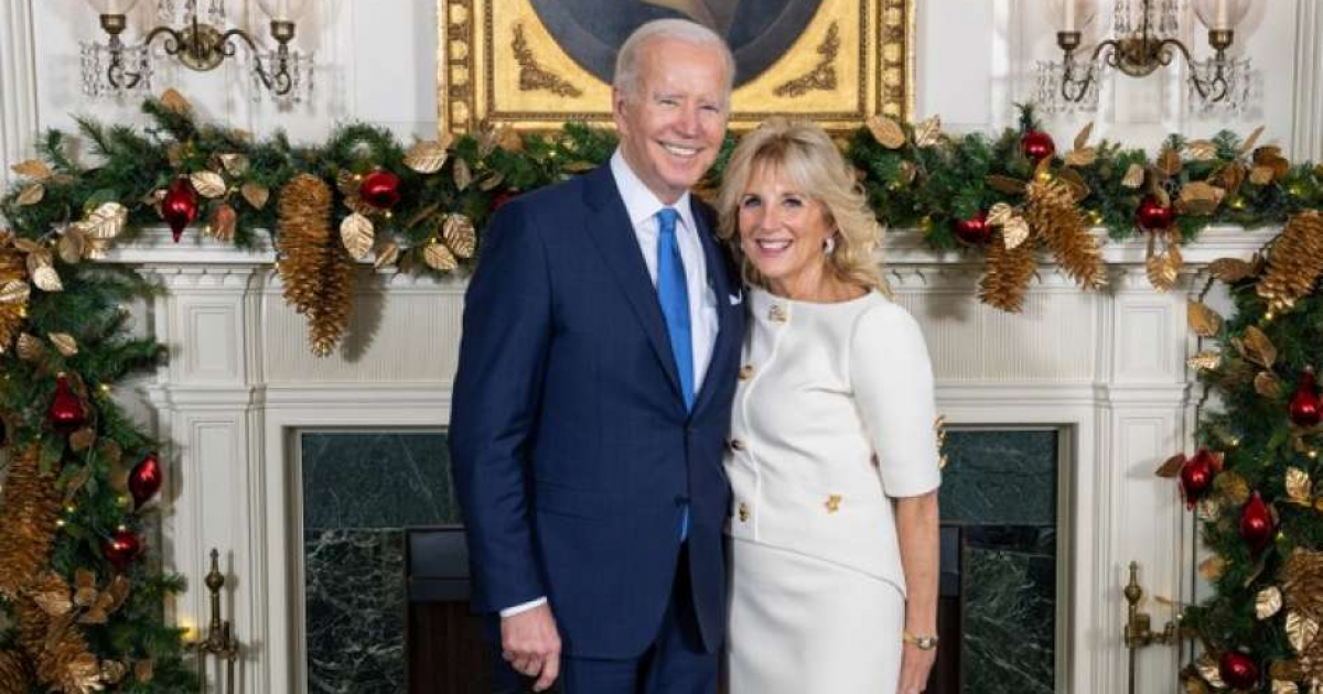 Joe Biden y su esposa Jill en la Casa Blanca © Joe Biden/ Twitter 