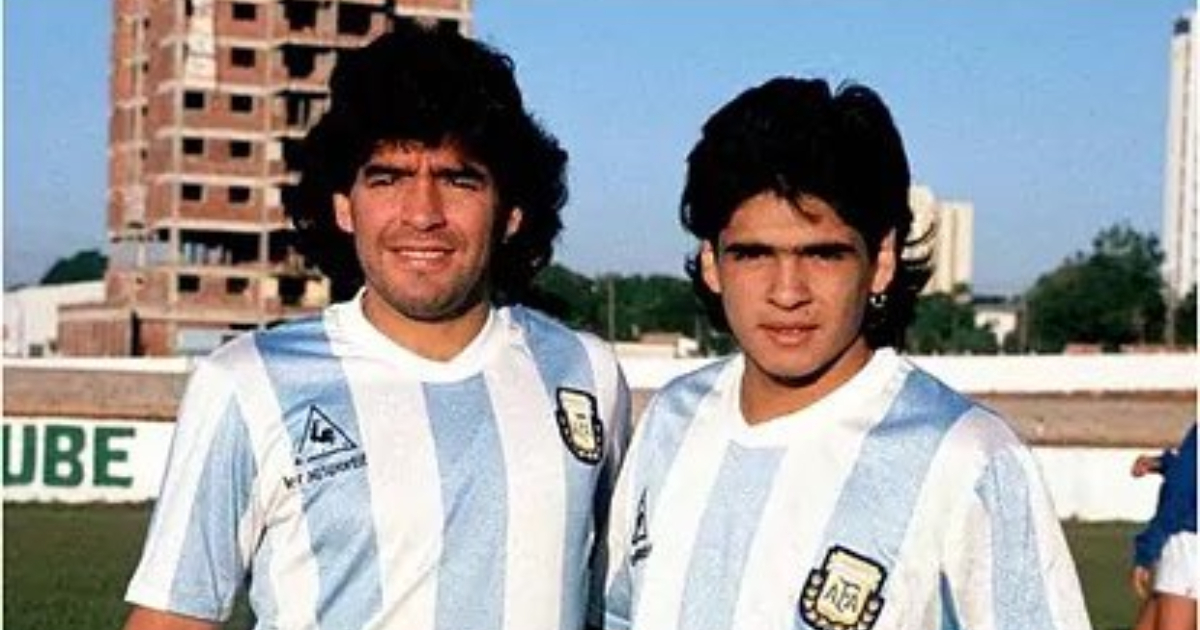 Diego y Hugo Maradona © Twitter / Hugo Lamadrid