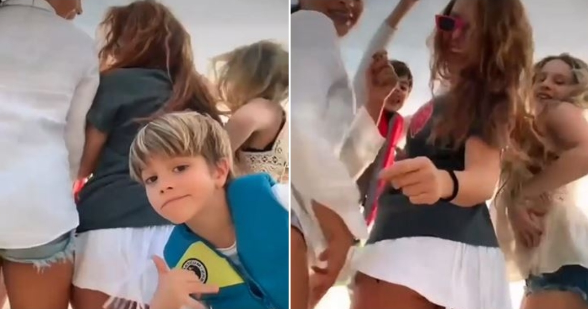 Shakira baila con sus primas pero sus hijos le roban el show © Instagram / Shakira