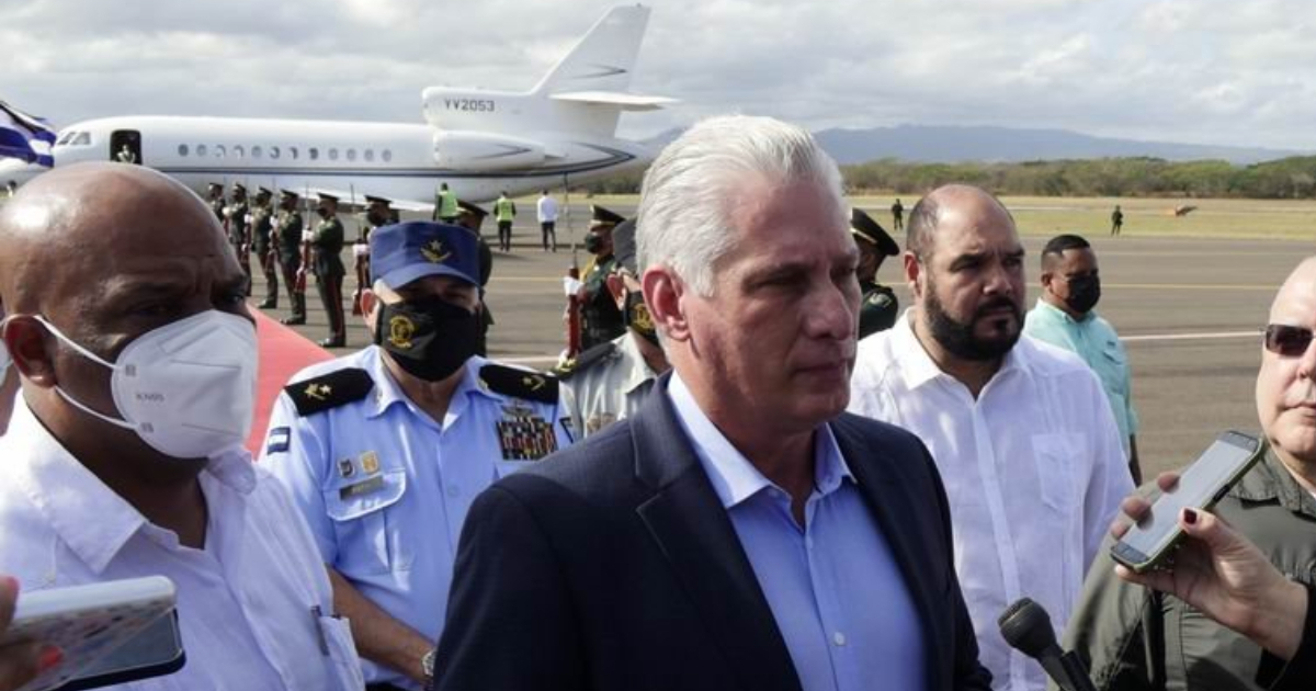 Díaz-Canel llega a Nicaragua en jet privado © Facebook / Presidencia de Cuba