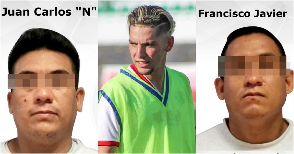 Presuntos asesinos del futbolista cubano Alessandro Amador Triana © Facebook/Fiscalía de Morelos - Instagram / Alessandro Amador