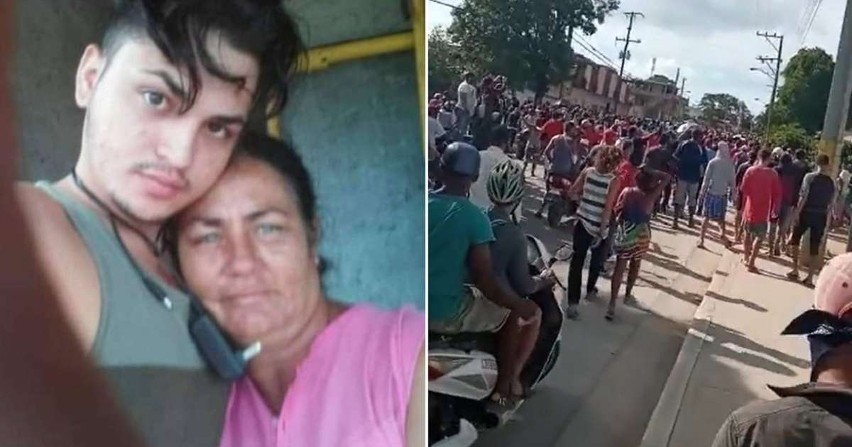 Madre de William Manuel Leyva Pupo pide fe de vida de su hijo. © Facebook de Camila Rodríguez / CiberCuba
