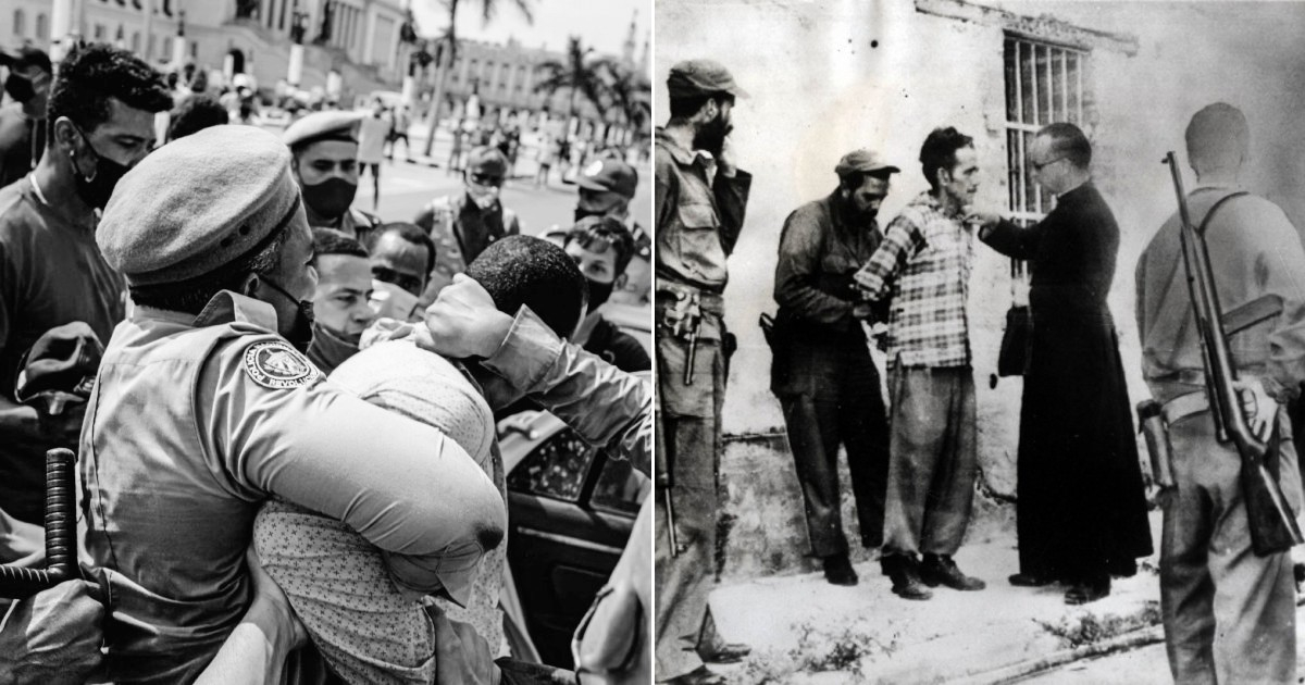 Represión desatada contra manifestantes del 11J y fusilamientos año 59 © Archivo