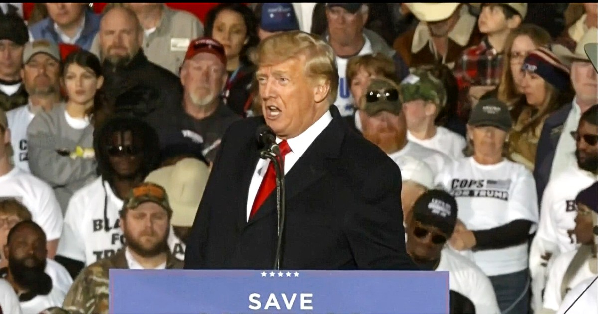 Donald Trump en mitin político de Conroe, Texas © Captura de video / Telemundo 51