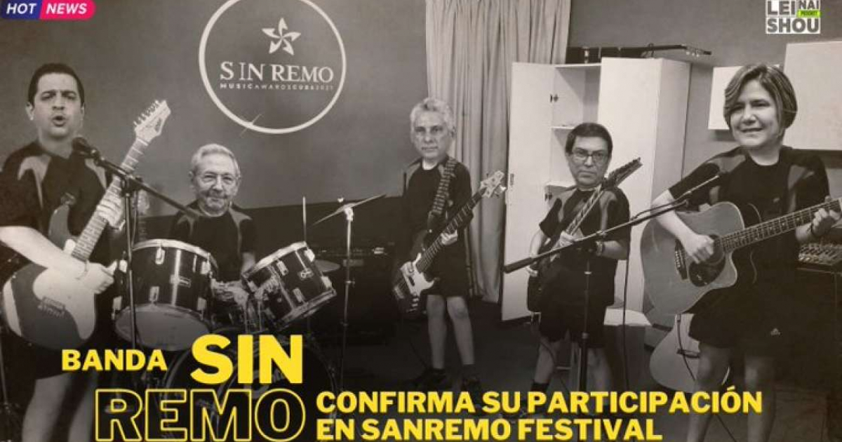 Meme sobre una supuesta banda musical formada por representantes del régimen © Ricky Castillo / Twitter