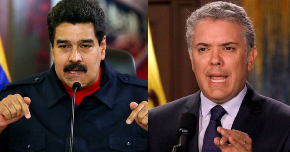 Collage Twitter/Nicolás Maduro- Twitter/Iván Duque