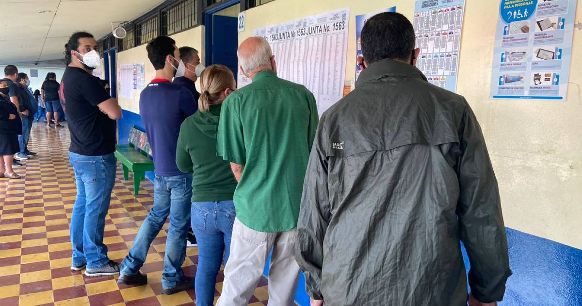 Población de Costra Rica acude a votar © Twitter Tribunal Supremo de Elecciones Costa Rica