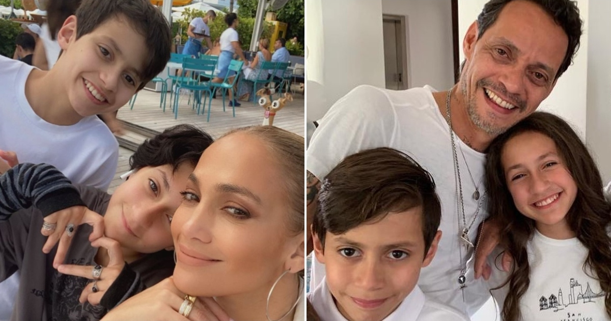 Jennifer Lopez y Marc Anthony junto a sus hijos Max y Emme © Instagram / Jennifer Lopez, Marc Anthony