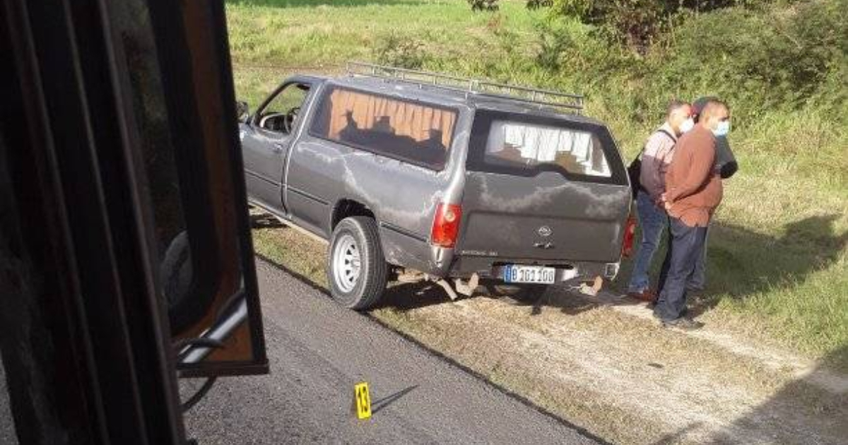 Carro fúnebre en la escena del siniestro © Facebook Accidentes de Buses y Camiones