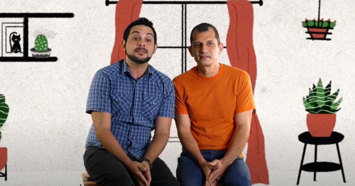Video de pareja gay censurada por la Televisión Cubana © Captura de Pantalla/ Voces Ecuménicas Cubanas TV