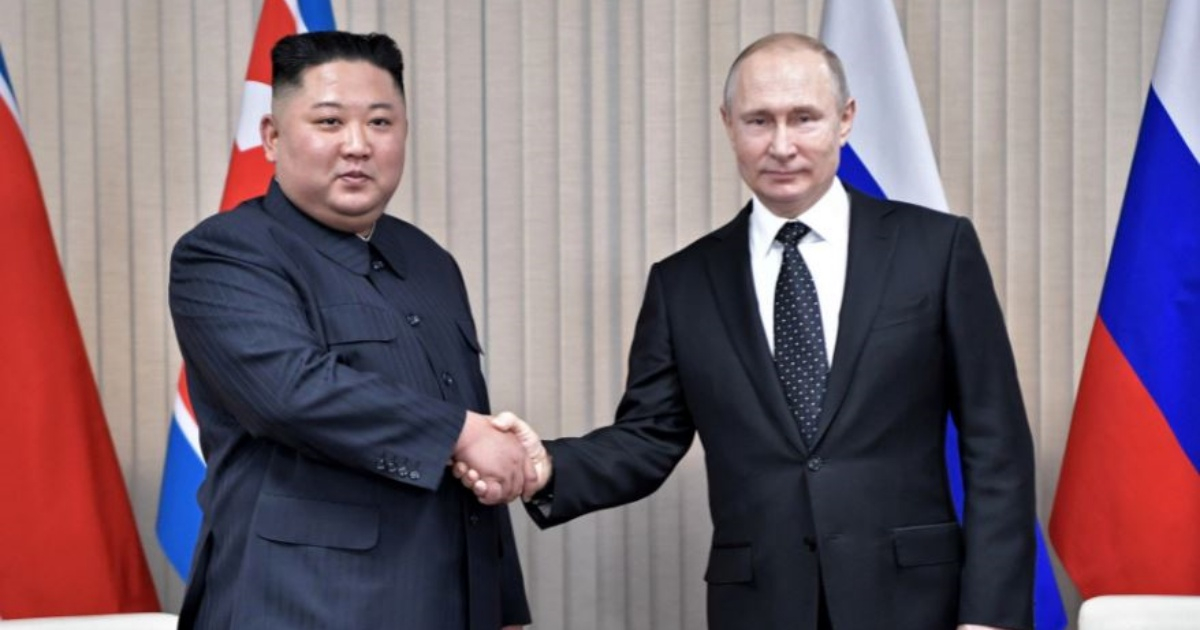 Kim Jong-un y Vladímir Putin (imagen de referencia) © Wikimedia