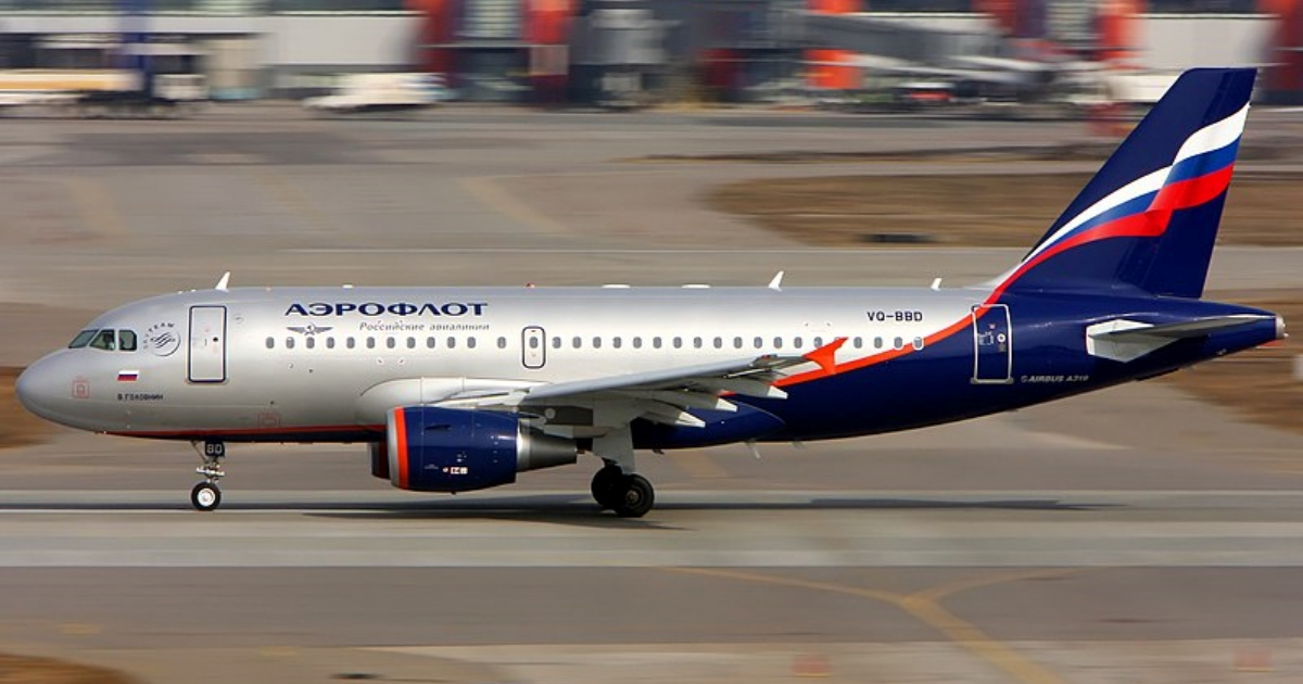 Avión ruso de Aeroflot, la mayor compañía rusa © Wikimedia Commons / Alejandro Mishin
